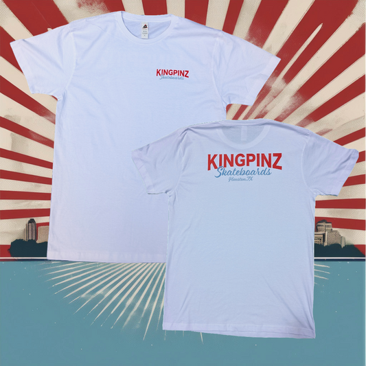 KIngpinzSkateboardsScriptTShirtHoustonTexas Kingpinztx.com